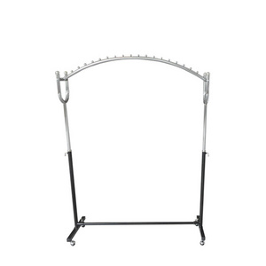 Elegant metal rolling garment rack with Wheels for Clothing Retail Store Display