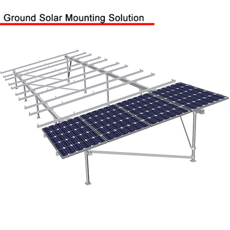 Bracket PV Frames Companies Aluminum Ground Mounting System Ballasted Ground Mount Solar Racking Solar Mounting System