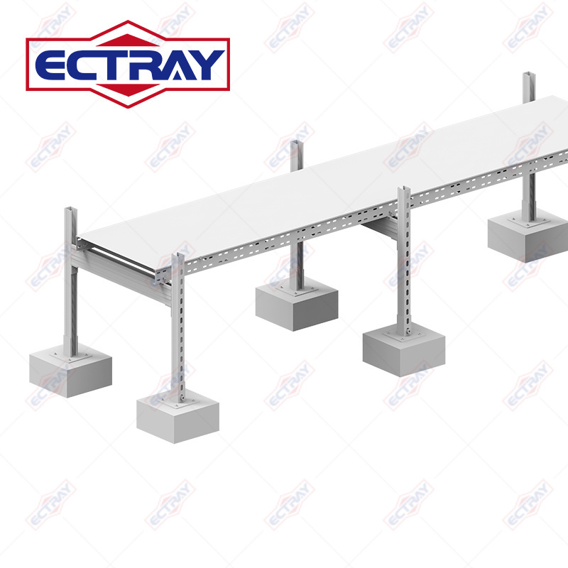 Hot Dipped Galvanized Ladder Type Cable Tray OEM ODM Heavy Duty Cable Ladder Perforated Galvanized Steel C Channel Cable Tray