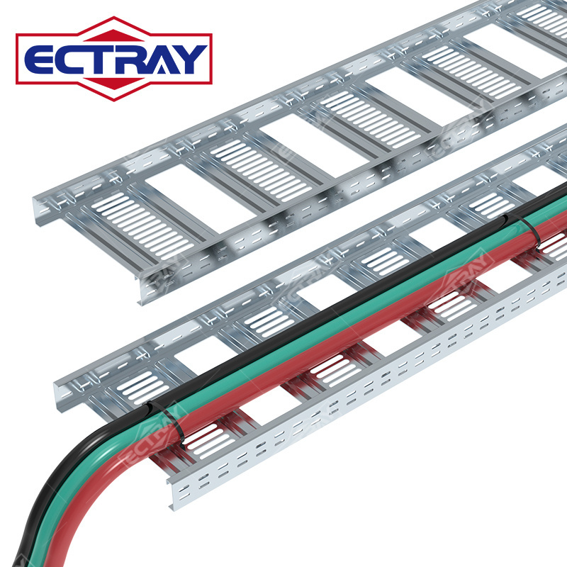 Manufacturer With 17 Years of  Electric Cable Tray Galvanized Steel Electric Power Plant Ladder Cable Tray