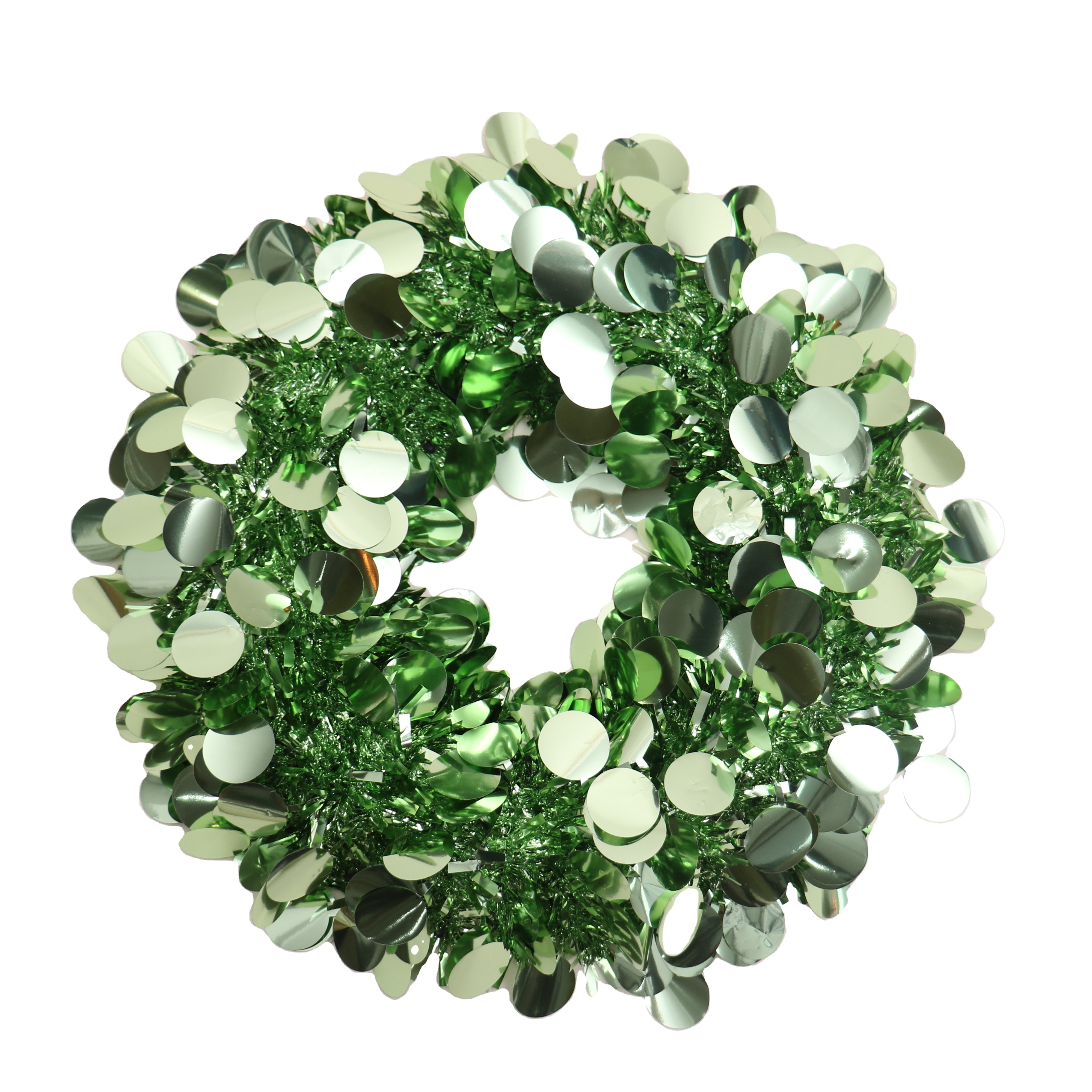 EAGLEGIFTS 2024 Wholesale Wedding Christmas Party Shine Round Foil Tinsel Wreath