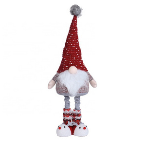 EAGLEGIFTS Xmas Holiday Home Decor Swedish Tomte Large Standing Stuffed Dolls Christmas Plush Gnomes with Retractable Legs