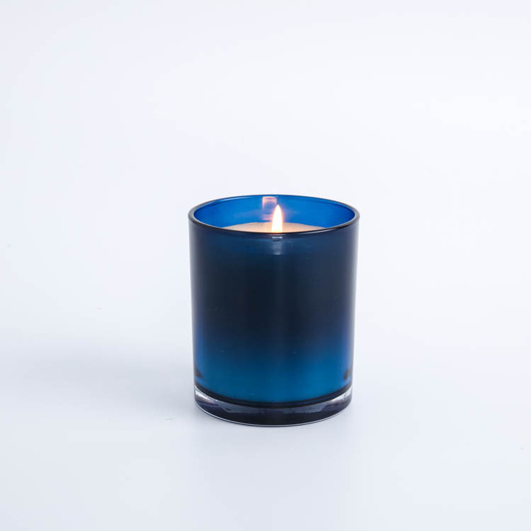 EAGLEGIFTS Nordic Glass Pillar Wedding Centerpiece Blue Candle Jar Home Decor Wholesale Cylinder Votive Decorative Candle Holder