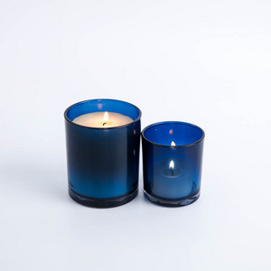 EAGLEGIFTS Nordic Glass Pillar Wedding Centerpiece Blue Candle Jar Home Decor Wholesale Cylinder Votive Decorative Candle Holder