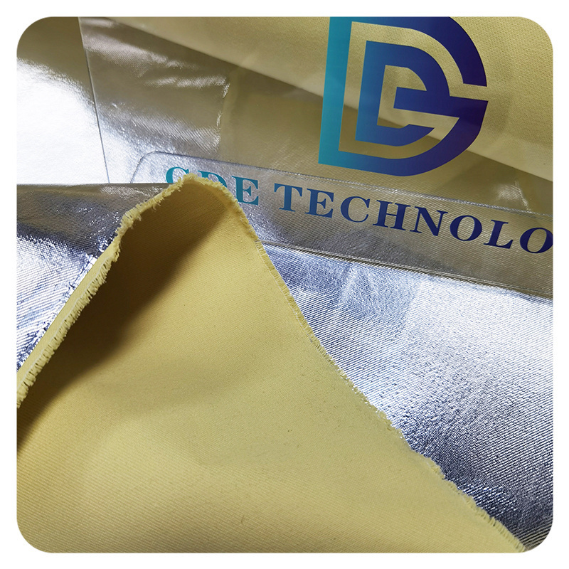 High Temperature Resistance Fireproof Aluminized Aramid Fiber Cloth Aluminum Aramid Fabric