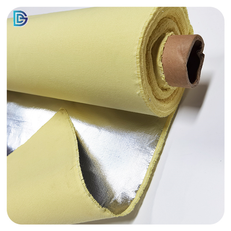 High Temperature Resistance Fireproof Aluminized Aramid Fiber Cloth Aluminum Aramid Fabric