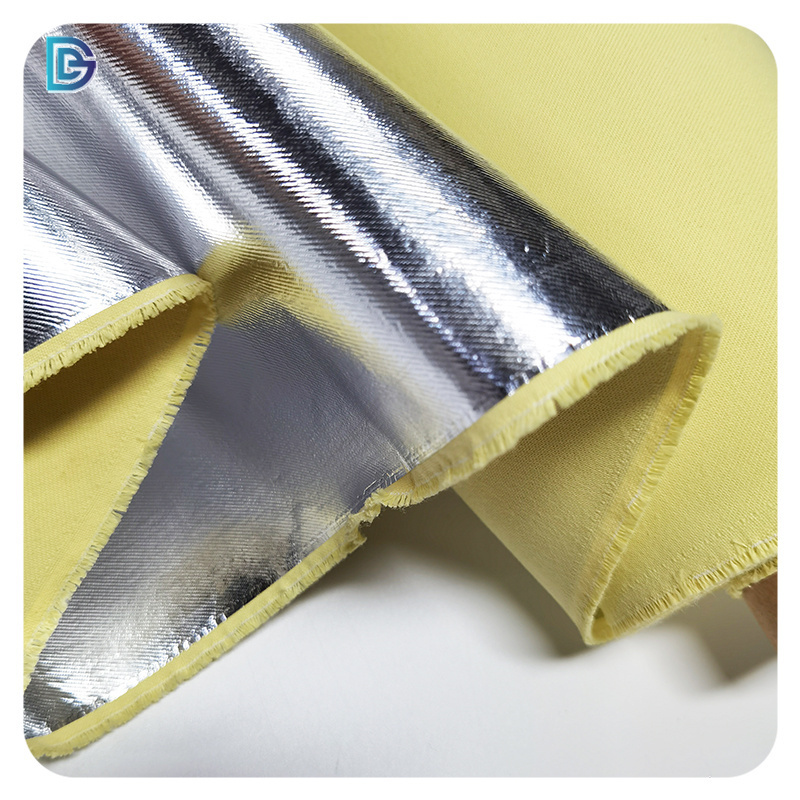 High Temperature Resistance Fireproof Aluminized Aramid Fiber Cloth Aluminum Aramid Fabric