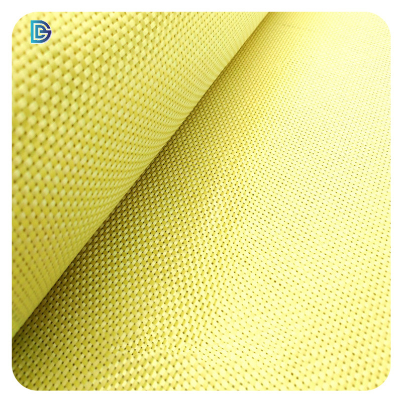 Ballistic Kevlar Fabric 3000D Kevlar Fabric Price Fireproof Para-Aramid Non Woven White Fabric