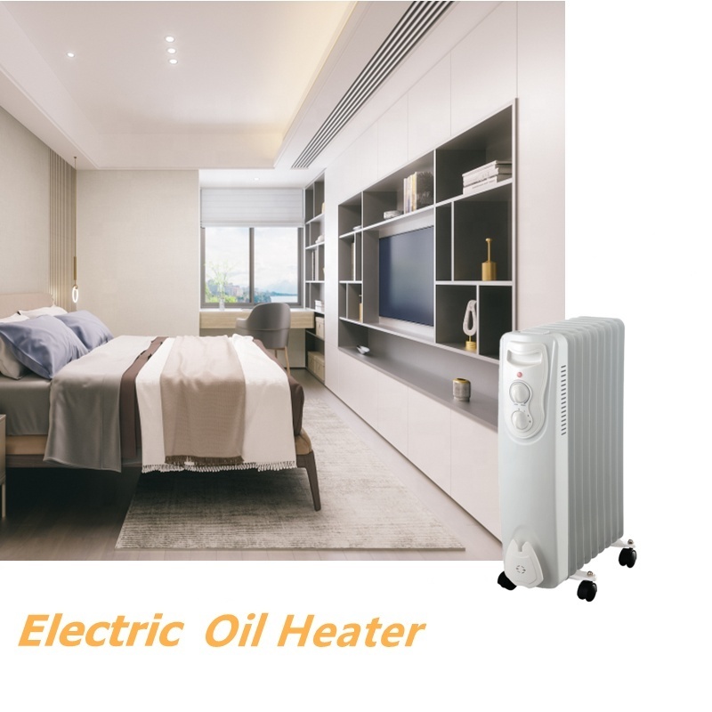 2022 New Arrival Electric Oil Heater 3 Heat Settings 600W/900W/1500W Oil Filled Radiator Heater With CE ROHS