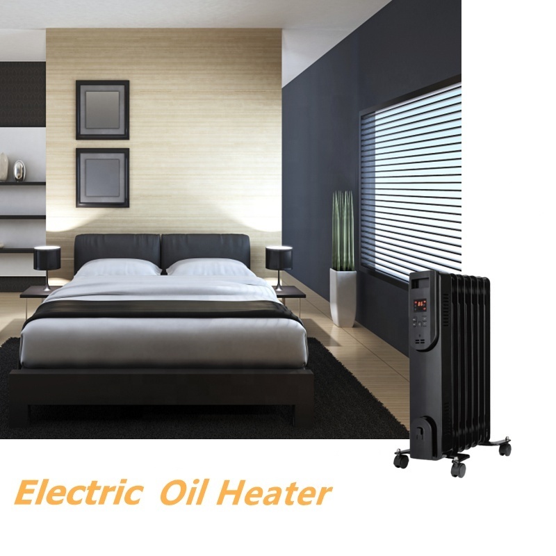 Most popular winter heat home appliances electric 3 heating settings LED display waste oil heater portable electric heater