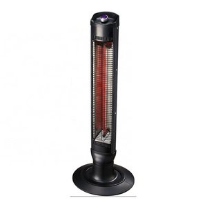 Carbon heating elements 500/1000W carbon fibre infrared heater with tip over switch standing floor electric heater