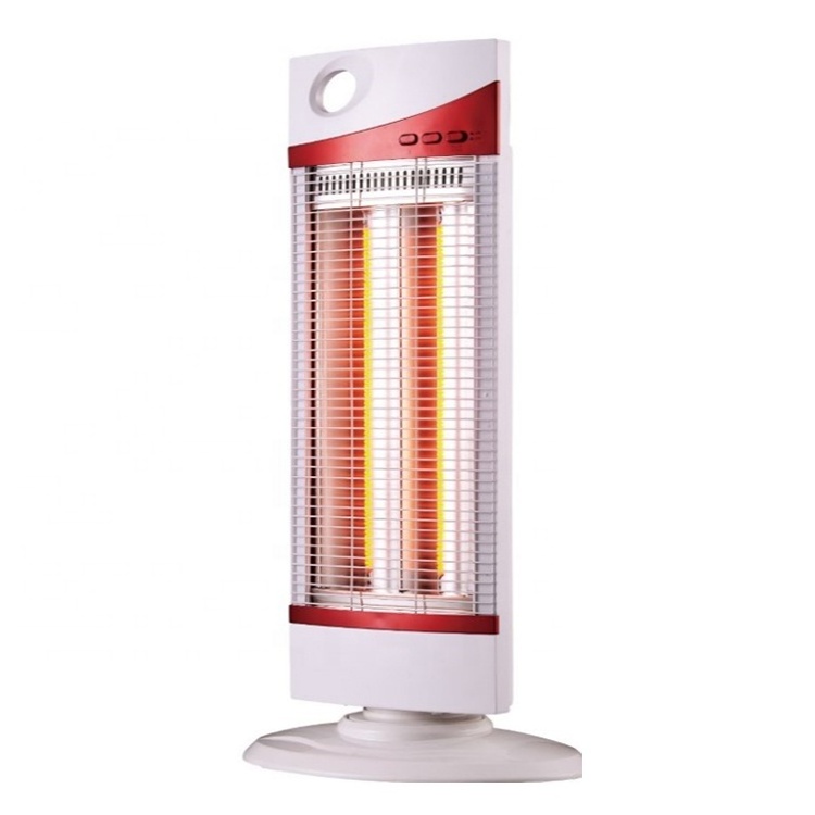 Carbon heating elements 500/1000W carbon fibre infrared heater with tip over switch standing floor electric heater