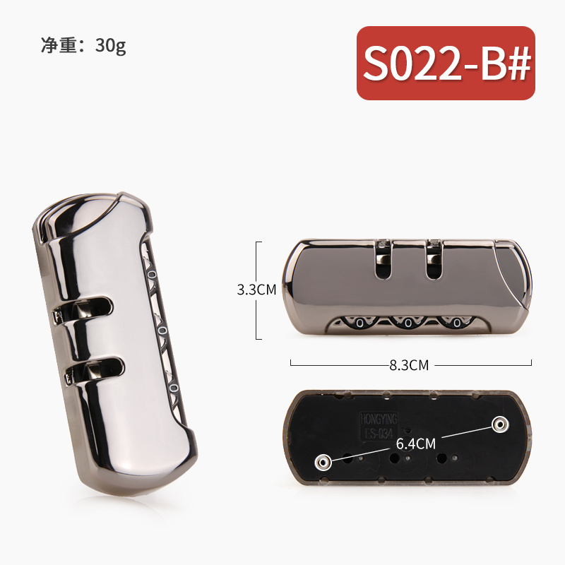 plastic lock for security luggage backpack lock customs accessories TSA suitcase luggage lock