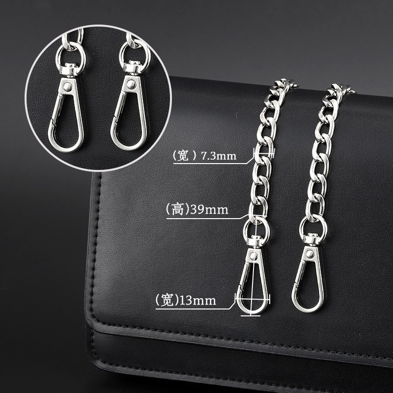 custom women metal chain handbag Shoulder Bags hardware for bag All-match hardware Handle accessories Shoulder strap bag chain