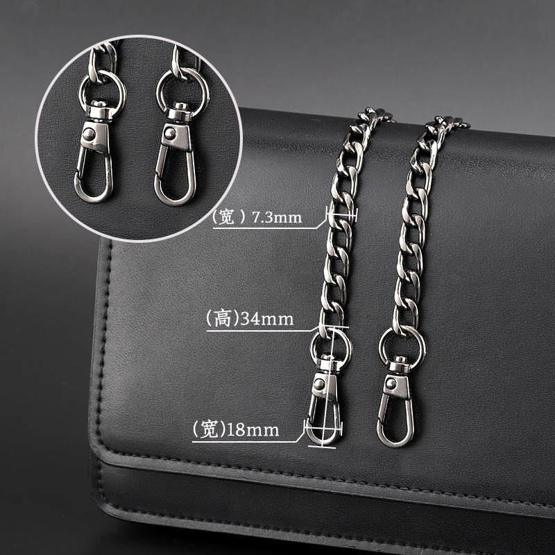 custom women metal chain handbag Shoulder Bags hardware for bag All-match hardware Handle accessories Shoulder strap bag chain