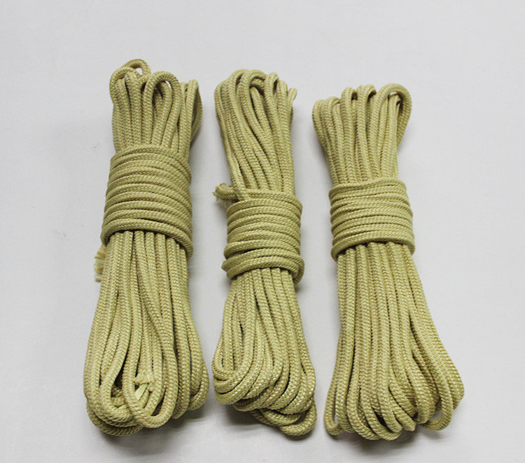 4mm 8mm 10mm Fire Resistance Aramid Fibre Roller Kevlar Rope