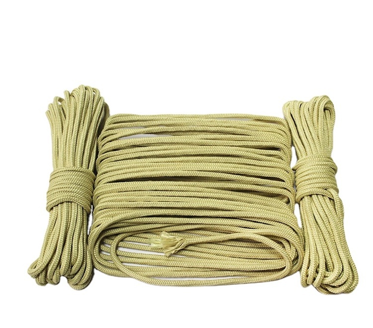 4mm 8mm 10mm Fire Resistance Aramid Fibre Roller Kevlar Rope