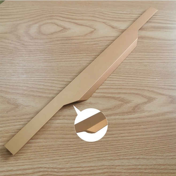 Hot Sale Aluminum Alloy Edge Hidden Handle for Cabinet Wardrobe Door