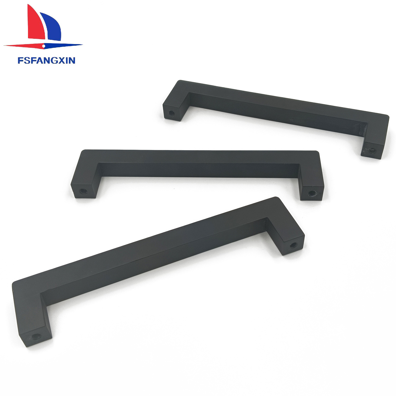 Factory Wholesale Matte Black Aluminum Alloy Square T Bar Drawer Pull Kitchen Cabinet Handle