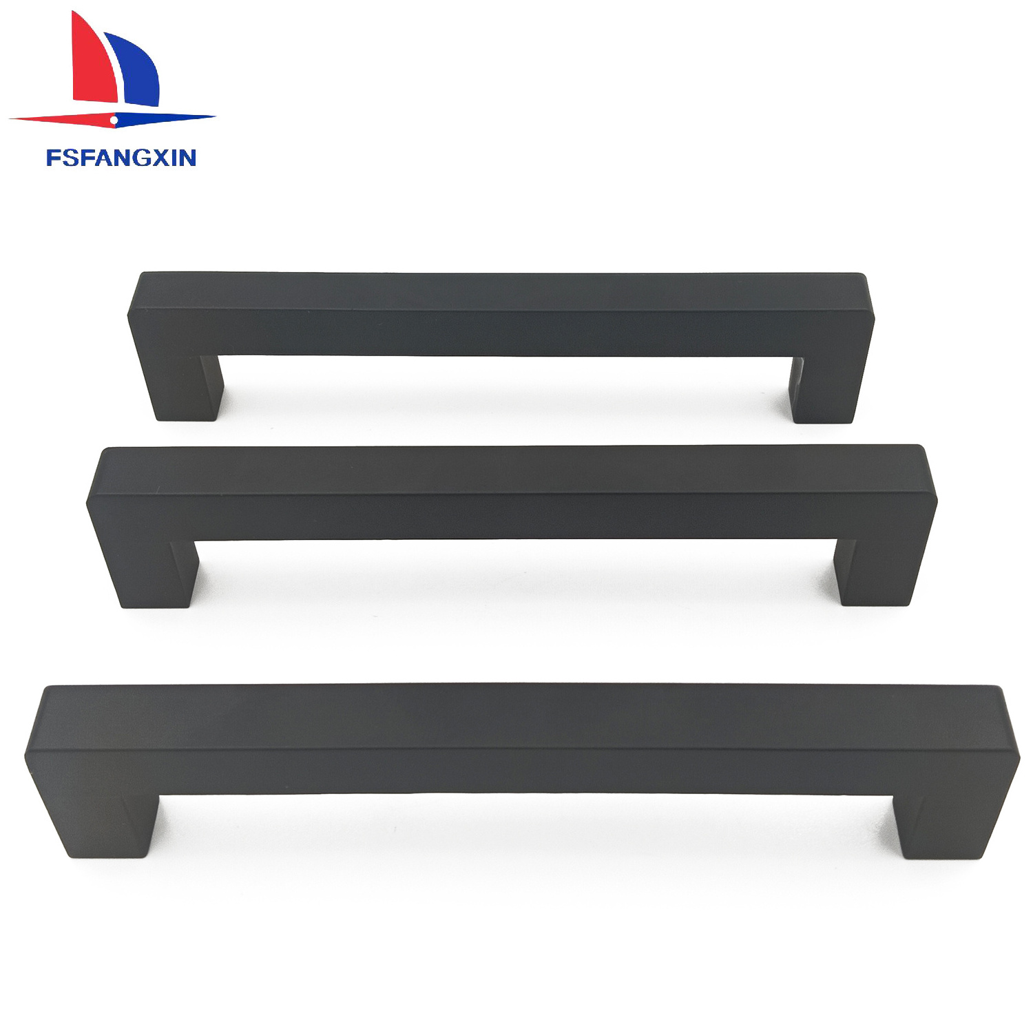 Factory Wholesale Matte Black Aluminum Alloy Square T Bar Drawer Pull Kitchen Cabinet Handle