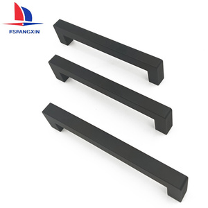 Factory Wholesale Matte Black Aluminum Alloy Square T Bar Drawer Pull Kitchen Cabinet Handle