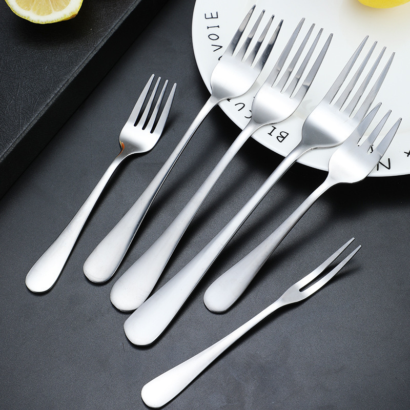 Hot Sale Gold Cutlery Set Stainless Steel Main Dinner Fork Gold Silverware Metal Flatware Set For Wedding Fruit Fork