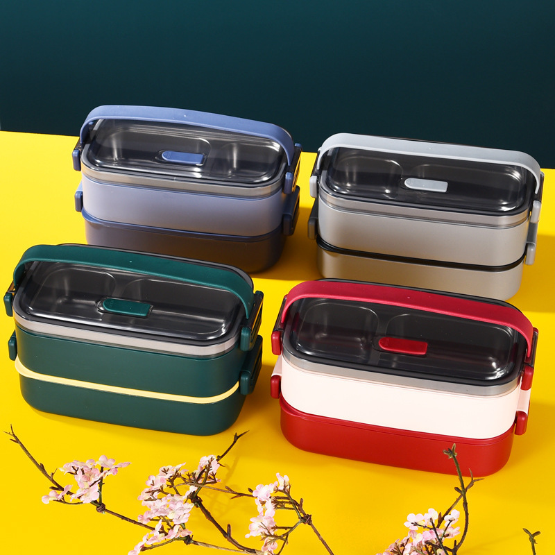 304 stainless steel plastic lunch boxes tiffin for kids adult children school office portable metal pink lunche box set bento