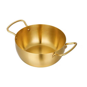 Ramen Noodles Pot Hot Shin Stainless Steel Ramyun Pots Noodles Cooker for Soup Meat Dumpling