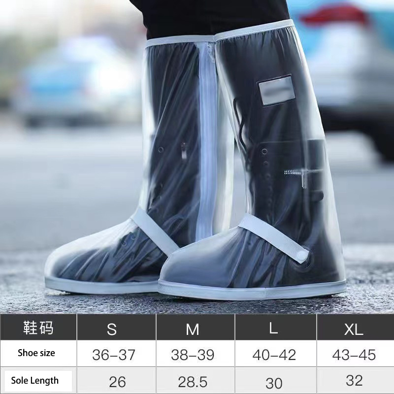 Foldable Reusable Outdoor Travel Wear Light Weight PVC Waterproof non-slip Rain Boot Shoe Covers