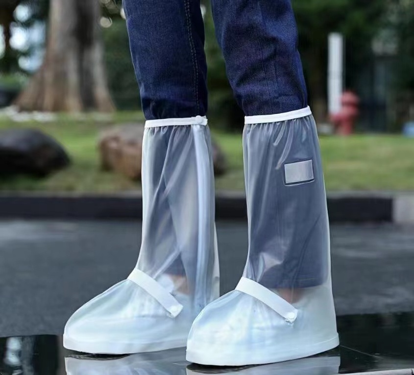 Foldable Reusable Outdoor Travel Wear Light Weight PVC Waterproof non-slip Rain Boot Shoe Covers