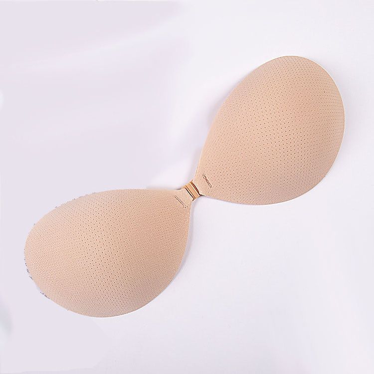 New Arrival Breathable Bra Sexy Front Buckle Sticky Round Cup Bra Reusable Backless Wireless Strapless Adhesive Invisible Bra