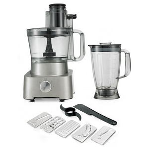 1000W Commercial Die-cast Aluminum Food Processor, 3.5L Big Bowl & 1.6L Glass Jug