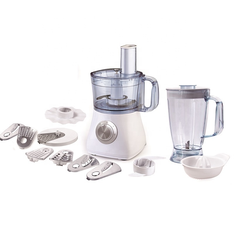 750W Multifunction Food Processor, 2L Mixing Bowl & 1.8L BPA-Free Blender Jug