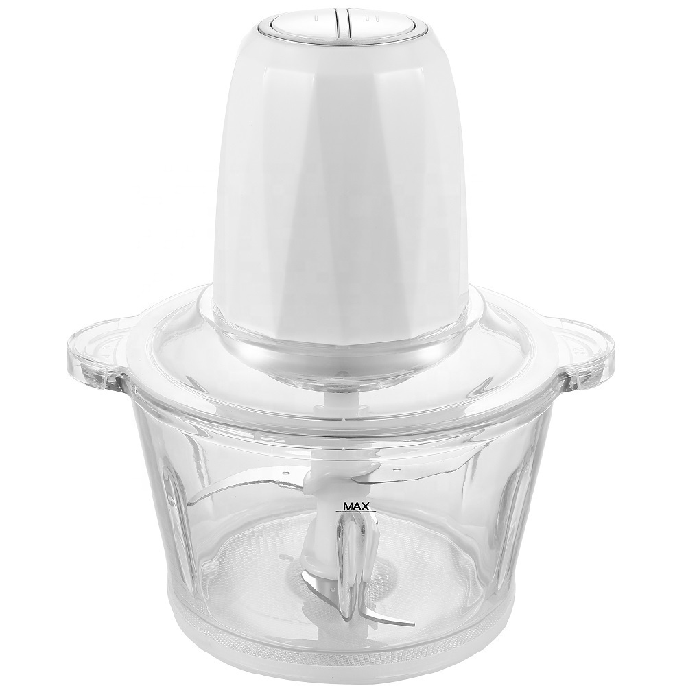 2 Speeds Electric 2 L Capacity High Quality Glass Chopping Bowl Household Food Chopper