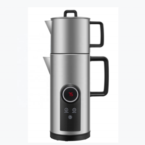 1.7L S.S. kettle + 1L high-borosilicate glass teapot JATAI controller Self-memory Electric Tea Maker