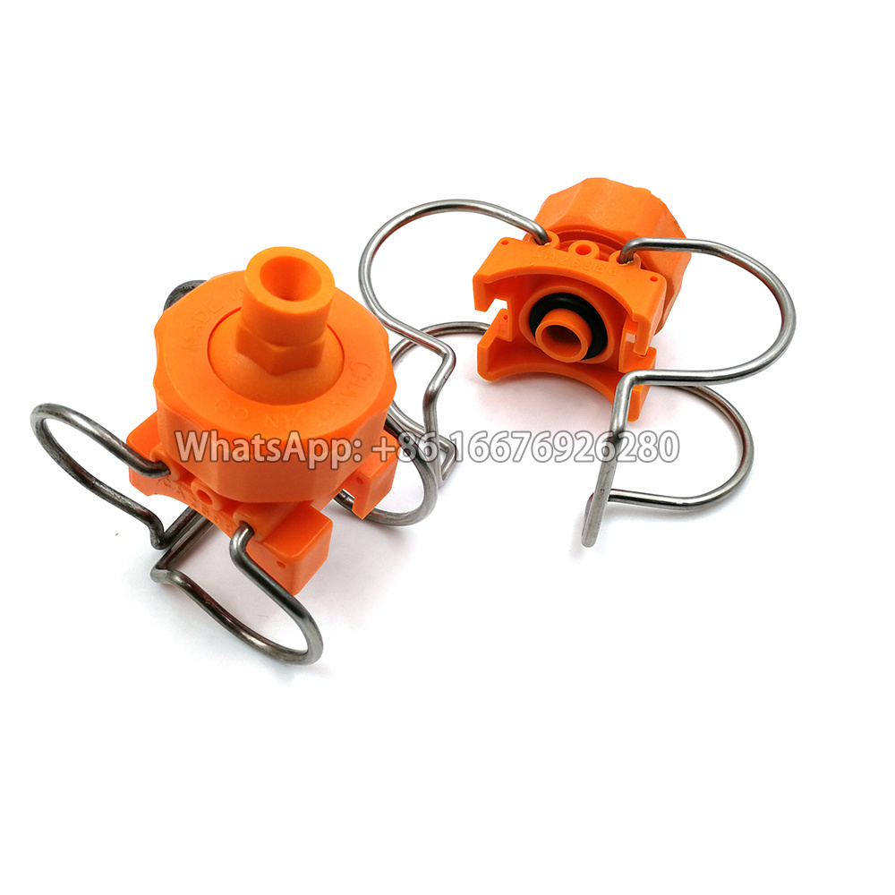 45-80 degrees  Single Clamp pipe Clip-eyelet spray nozzle  clamp spray nozzles for coating