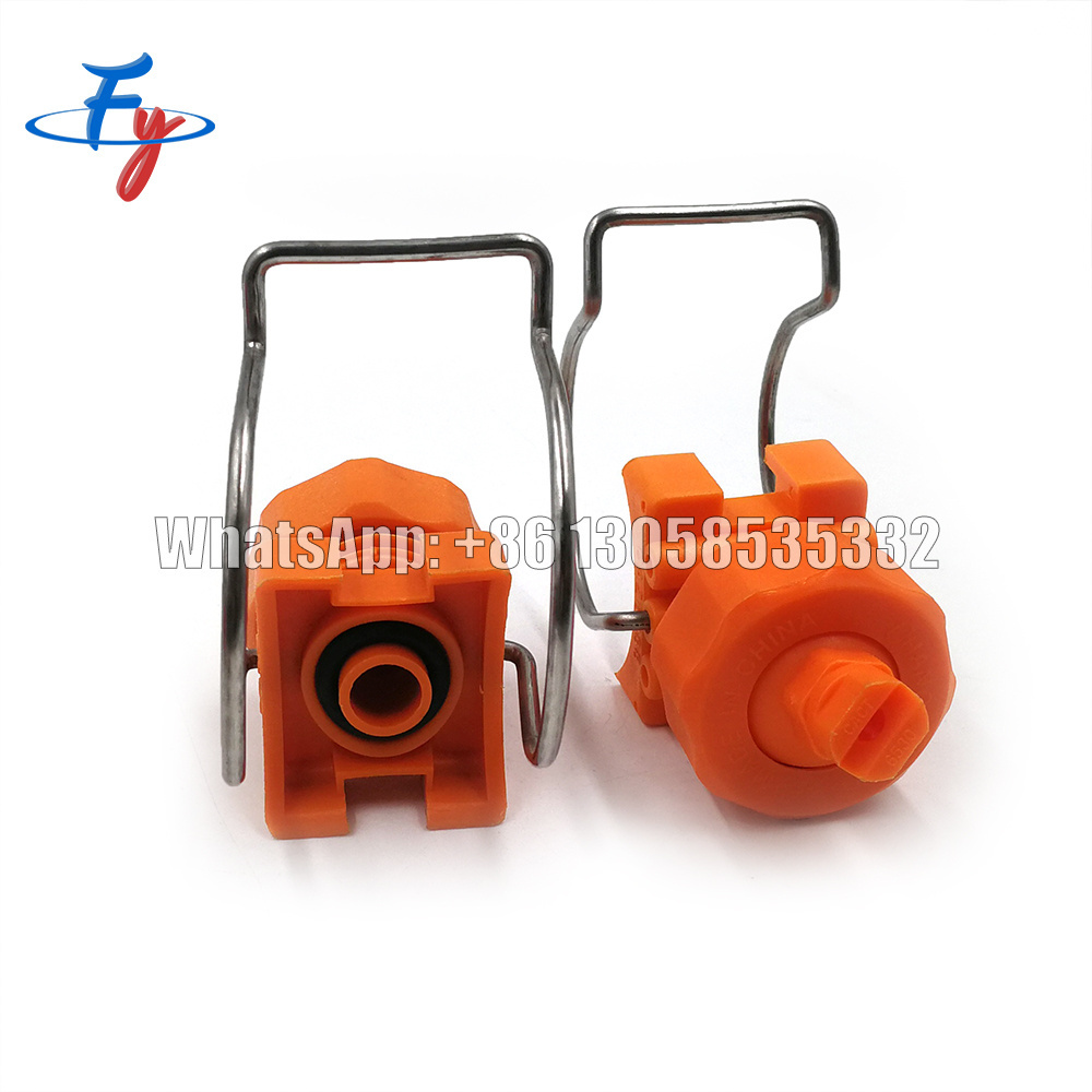 FY factory supply manufacturer sales 19966/26988 series adjustable ball single clamp Clip eyelet on Flat Fan Full Cone nozzle