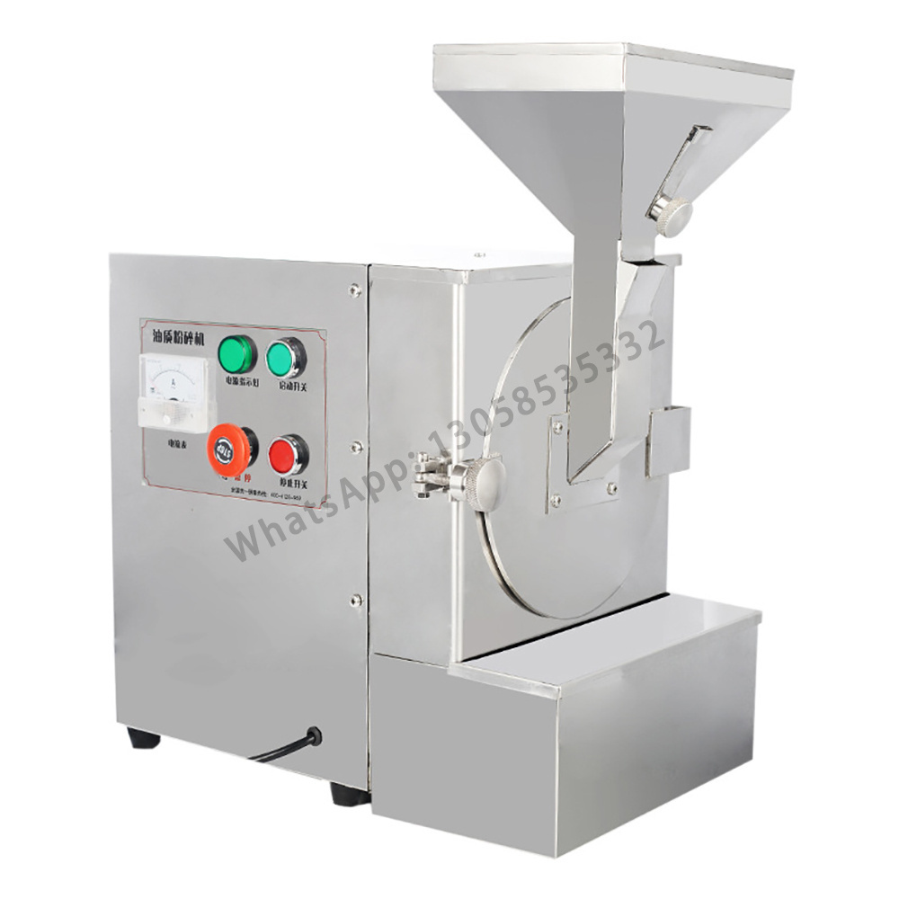 Automatic Peanut Grinder Electric, 110/220V Oily Material Crusher, Sesame Walnut Flaxseed Grease Powder Grinder Machine