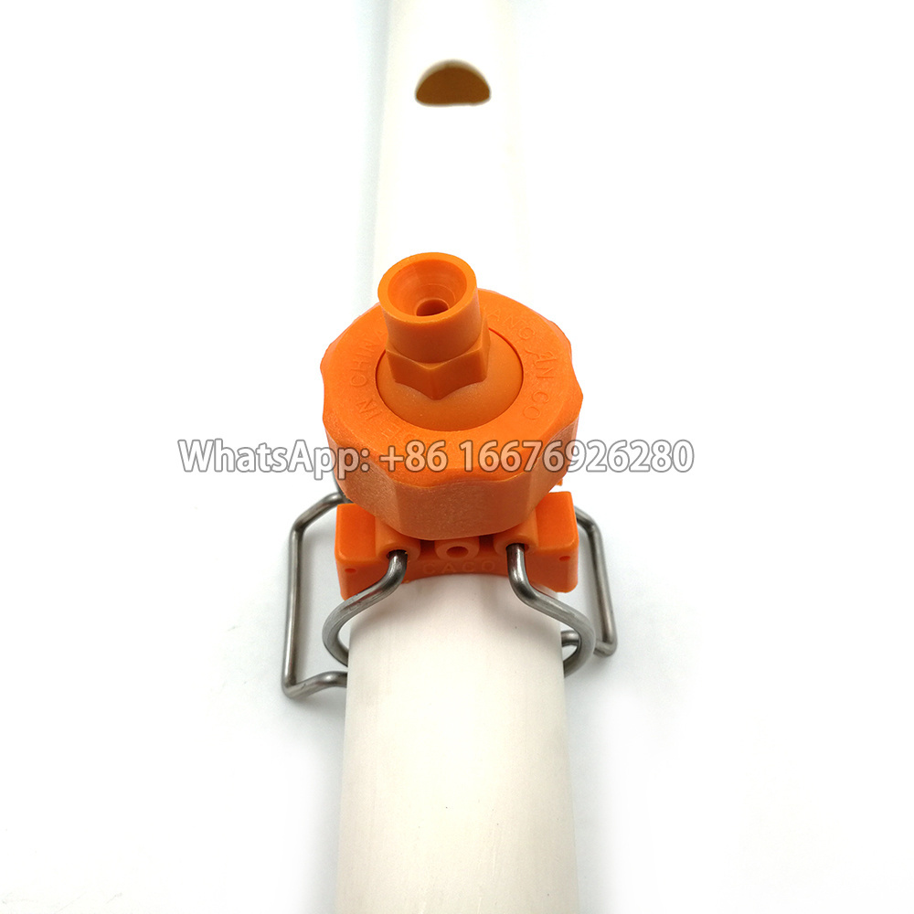 Reinforced polypropylene pretreatment clip-eyelet nozzles  clamp spray nozzles for coating