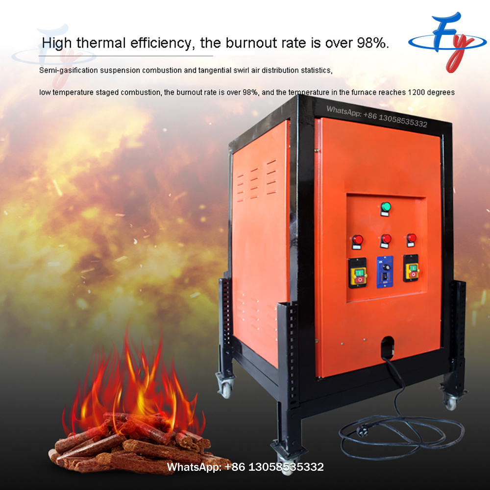 wood chips Biological Particle biomass pellet fuel boiler automatic burner kiln Greenhouse steam Heat transfer oil boiler