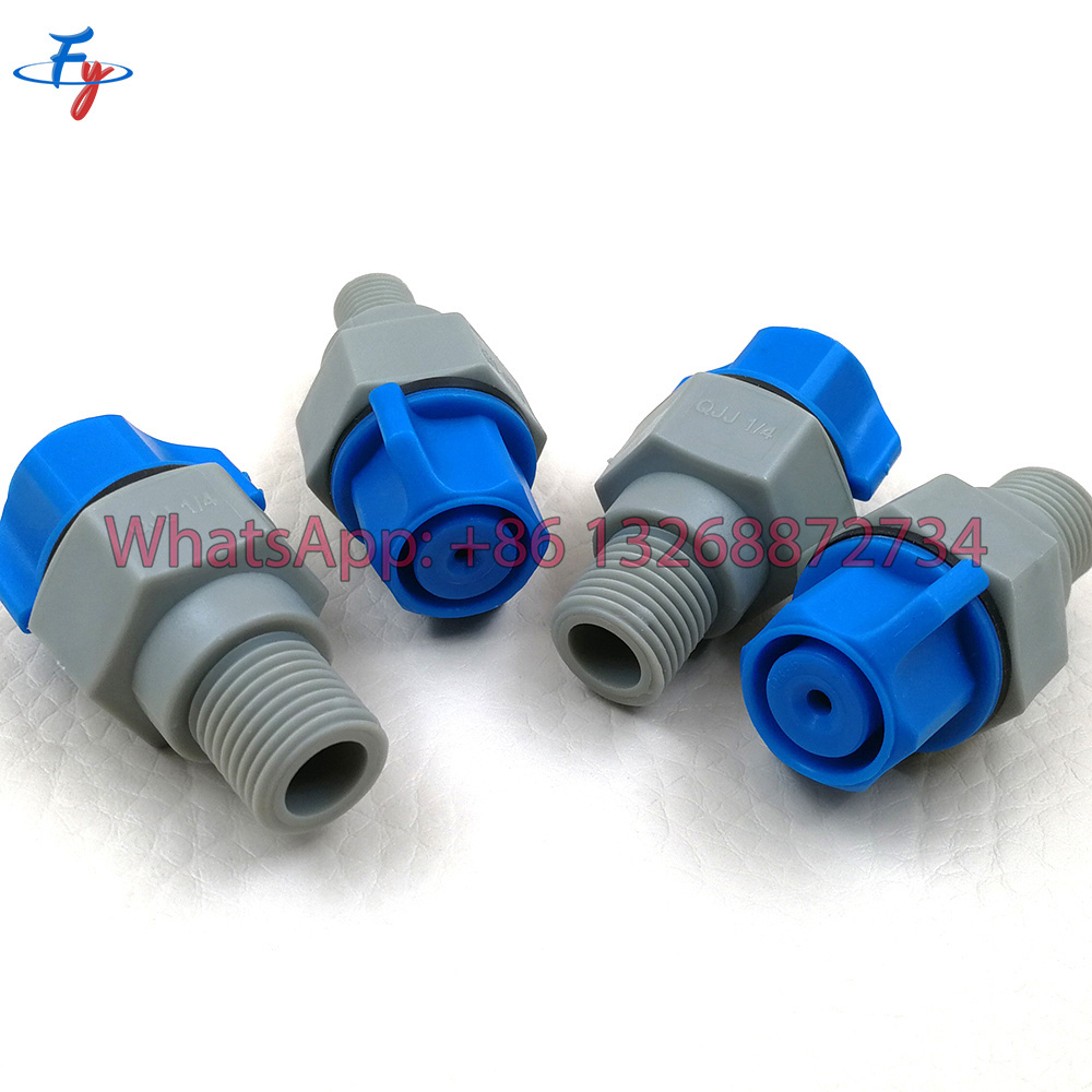 FY Hollow Full Cone Water Spray Nozzle, Quick Release Water Jet Nozzle, Plastic Quick Release PCB Etcher Nozzle