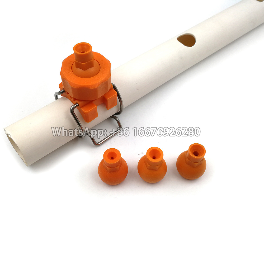 Reinforced polypropylene pretreatment clip-eyelet nozzles  clamp spray nozzles for coating