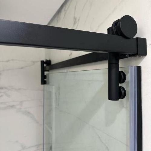 FENGZE Shower Door Hardware Corner Sliding Glass Door System Box Moove Sliding Door Shower Kit