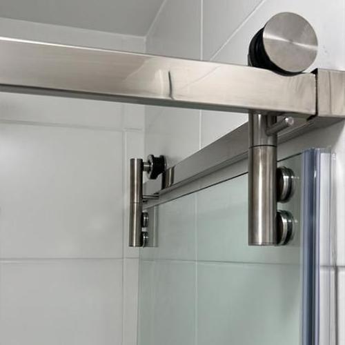 FENGZE Shower Door Hardware Corner Sliding Glass Door System Box Moove Sliding Door Shower Kit