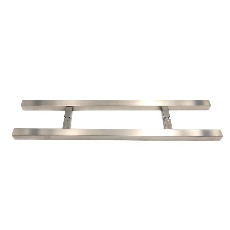 High Quality Window Furniture Handles Square Glass Brass Door Handle Wholesale Stainless Steel Glass Shower Sliding Door Handle