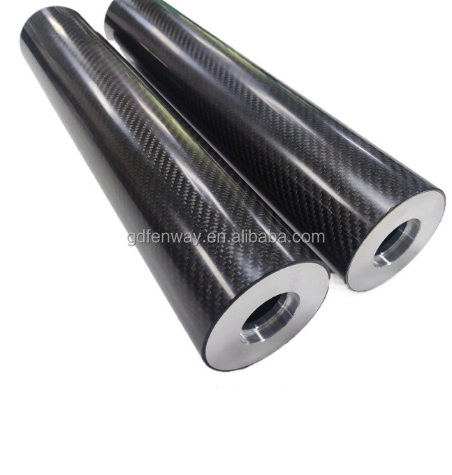 High strength light weight oval carbon fiber tube carbon fiber tube hex connector with screw thread carbon fiber tube