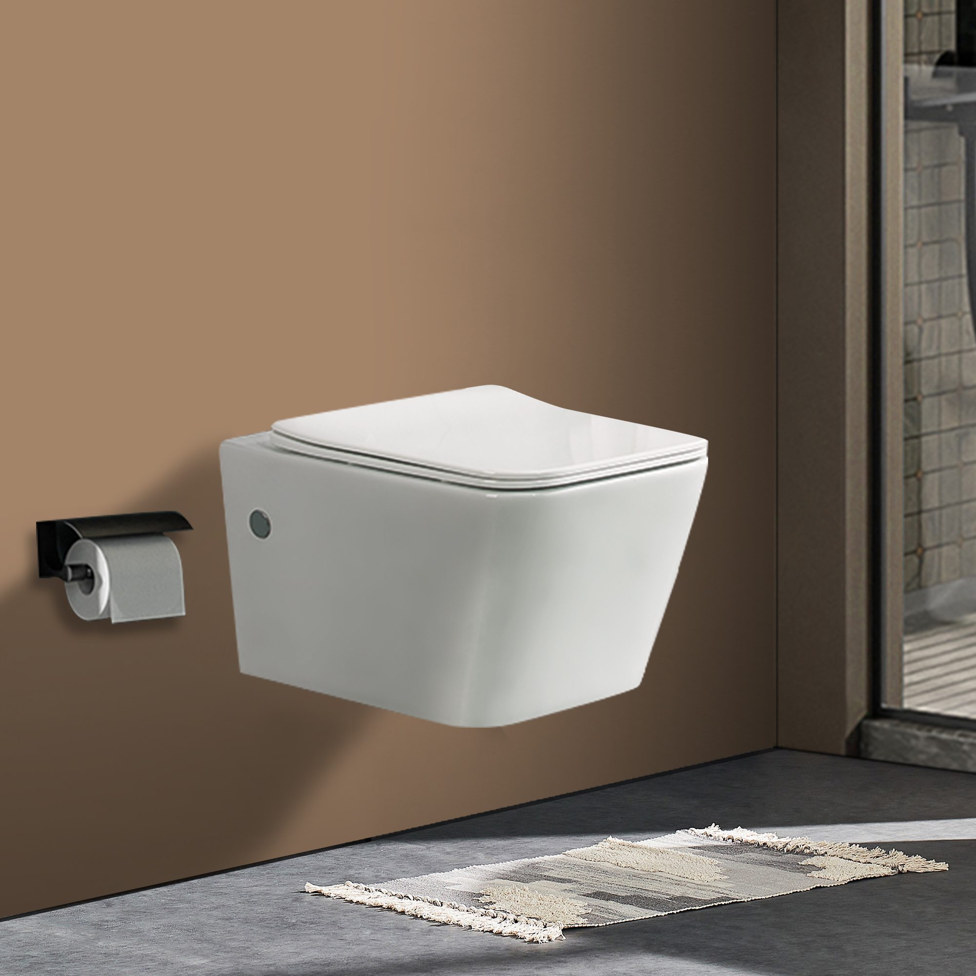 Matt Color Sanitary ware bathroom ceramic WC wall hung toilet