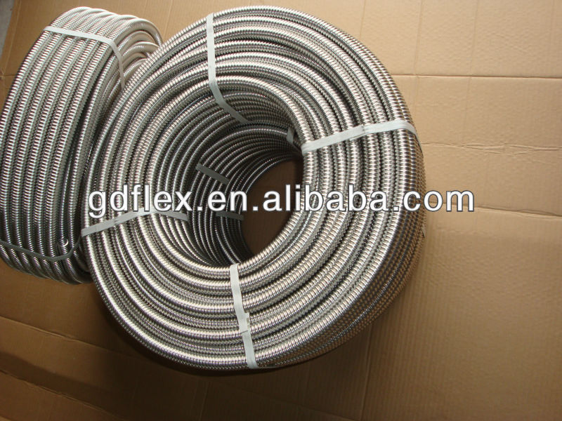 dn16 corrugated Flexible stainless steel tube pipe