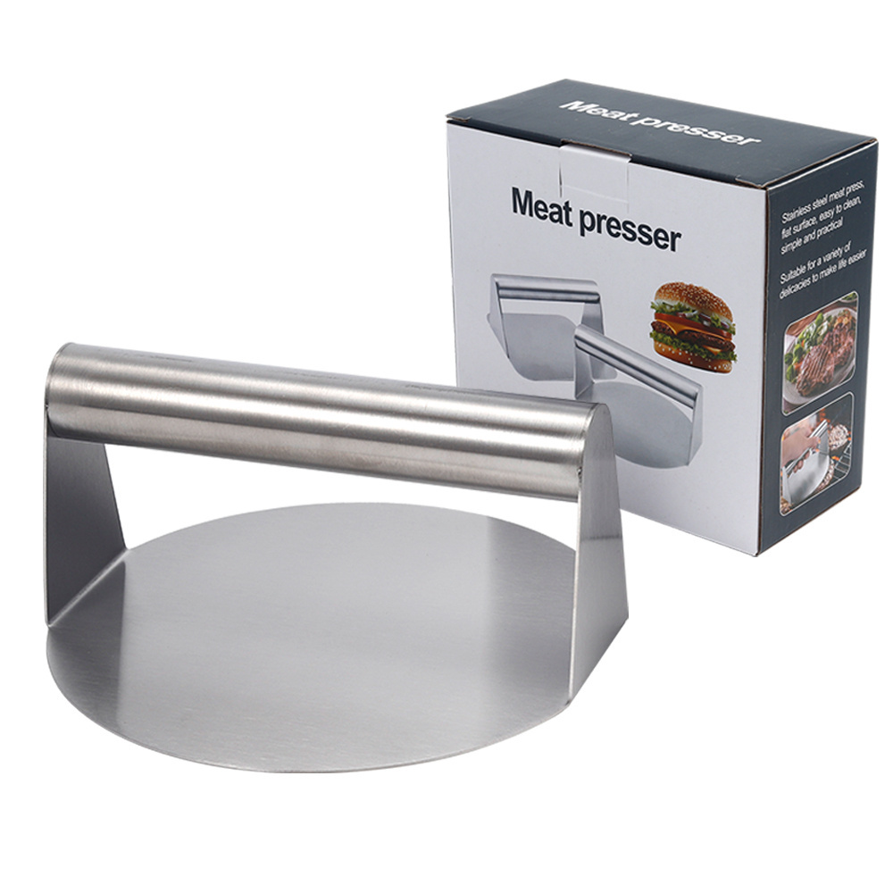 BBQ accessories custom Stainless steel 150mm meat burger press hamburger patty maker