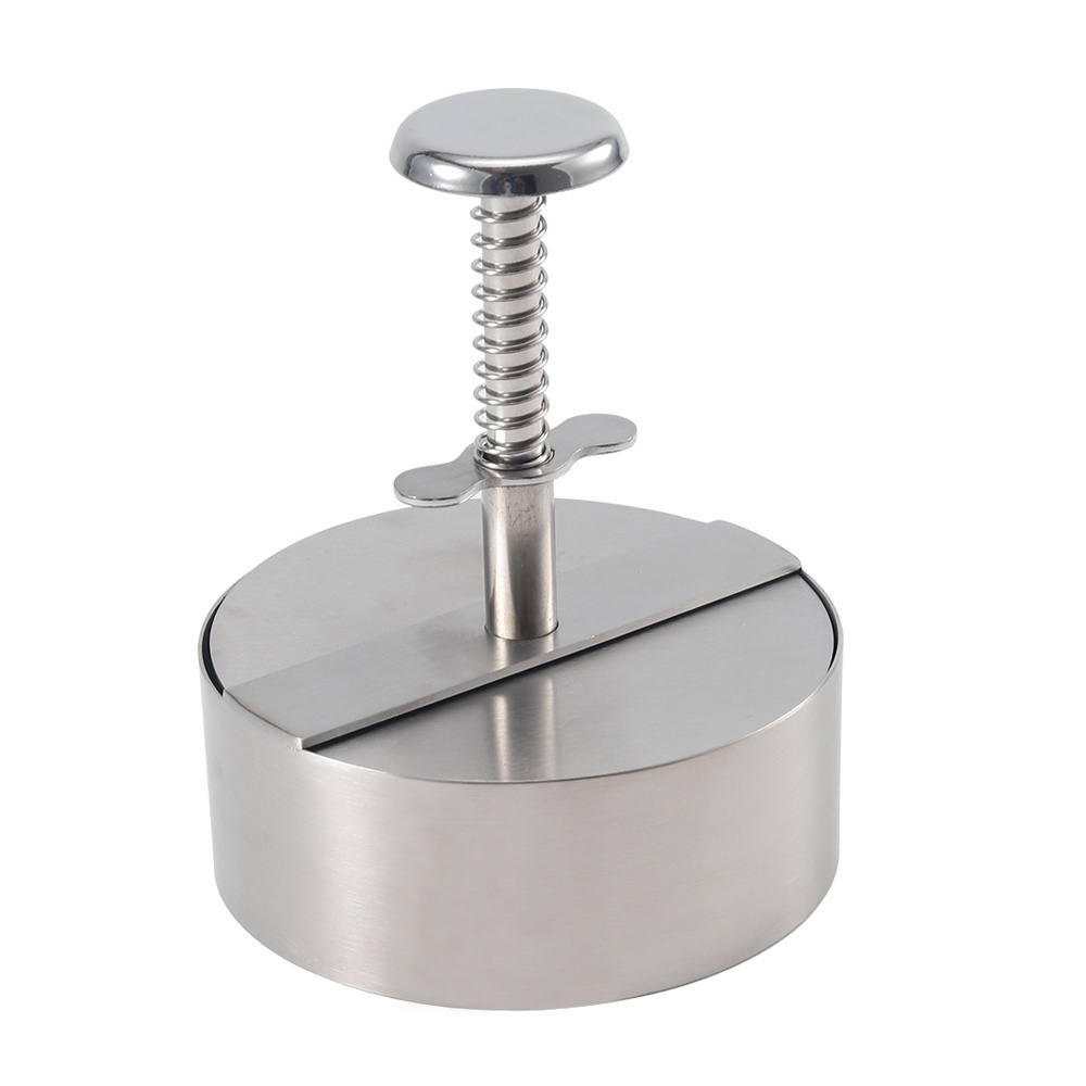 304 stainless steel Adjustable round Hamburger Patty Maker smash meat burger press